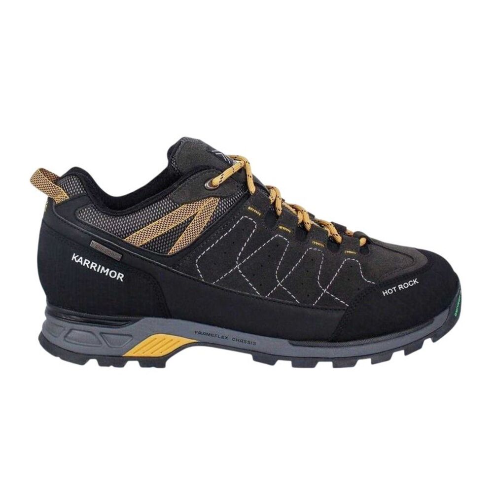 Karrimor Mens Hot Rock Flat Walking Shoes / Charcoal/Yellow